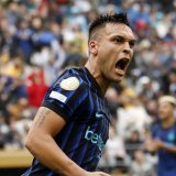 Lautaro Martinez a inscrit le premier des deux buts de l'Inter samedi KEYSTONE/EPA/JOHN G. MABANGLO